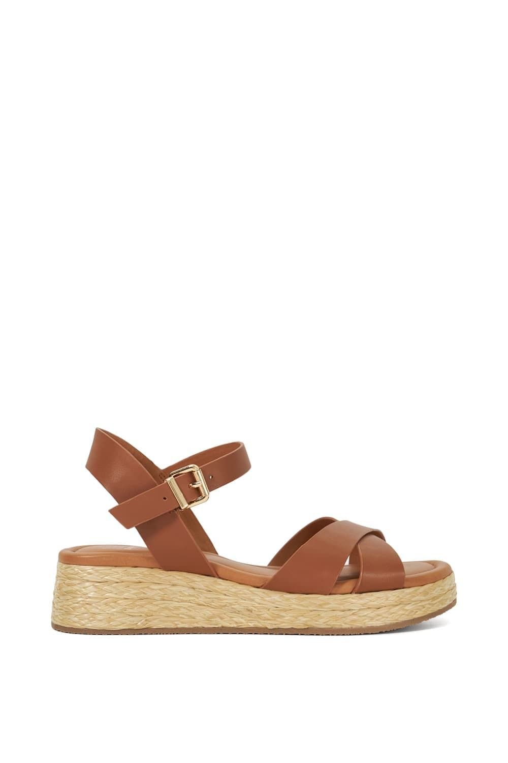 Dune London Dune London Women's 'Littleton' Leather Sandals in Brown