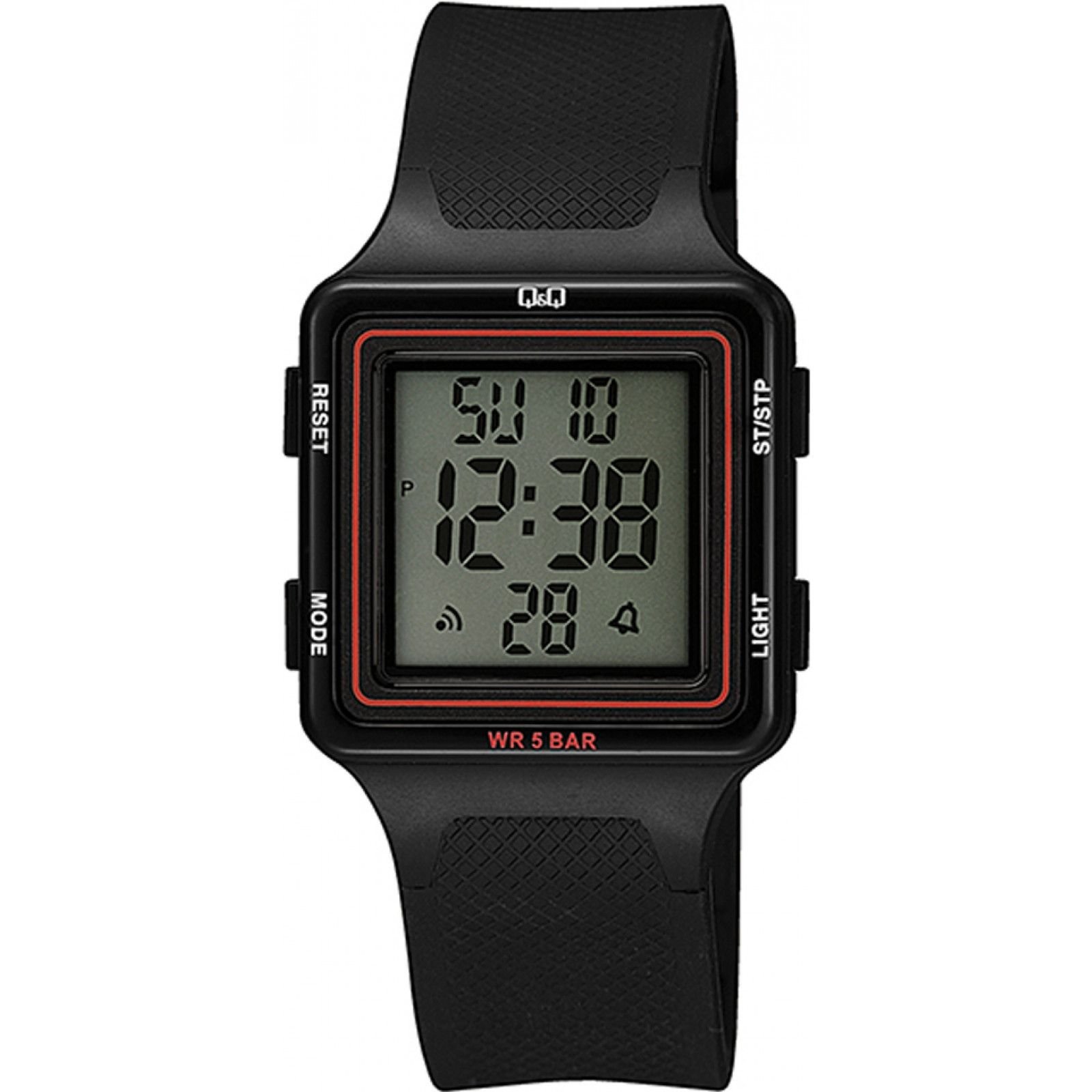 Q&Q Q&Q Men's M193J002Y 33mm Quartz Watch in Black - 1