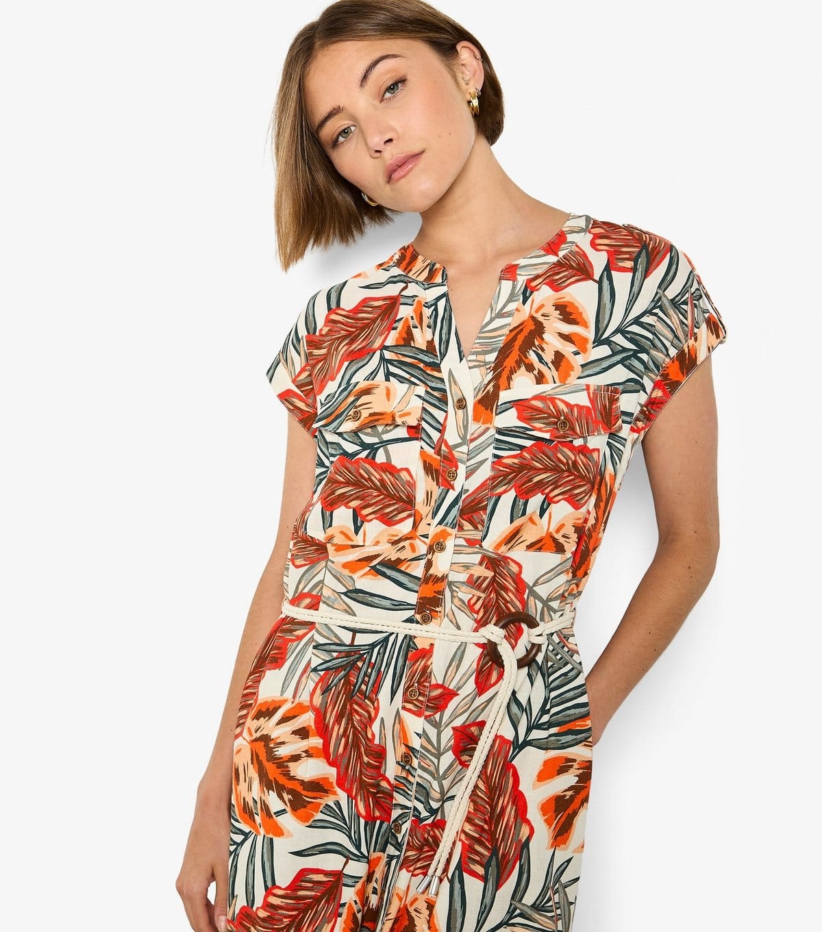 Apricot Women's Black Banana Leaf Print Midi Dress Apricot New Look - 4