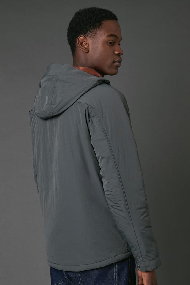 Maine Maine Men's Dark Grey Padded Parka - 3