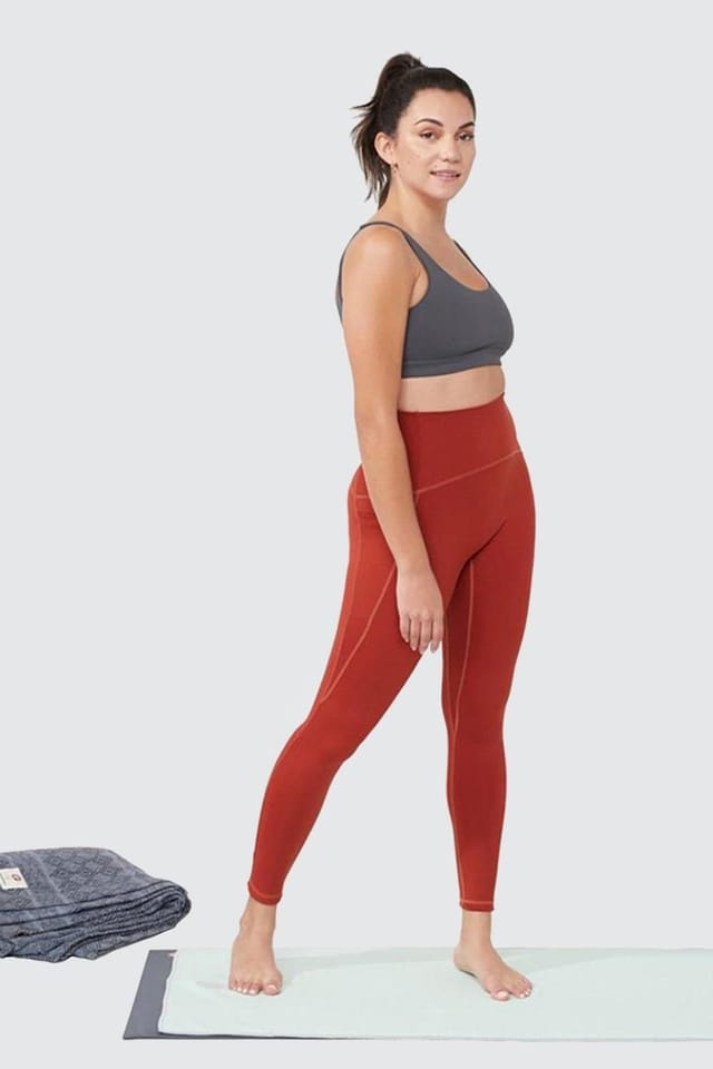 Manduka Manduka Presence Women's Leggings in Orange - 3