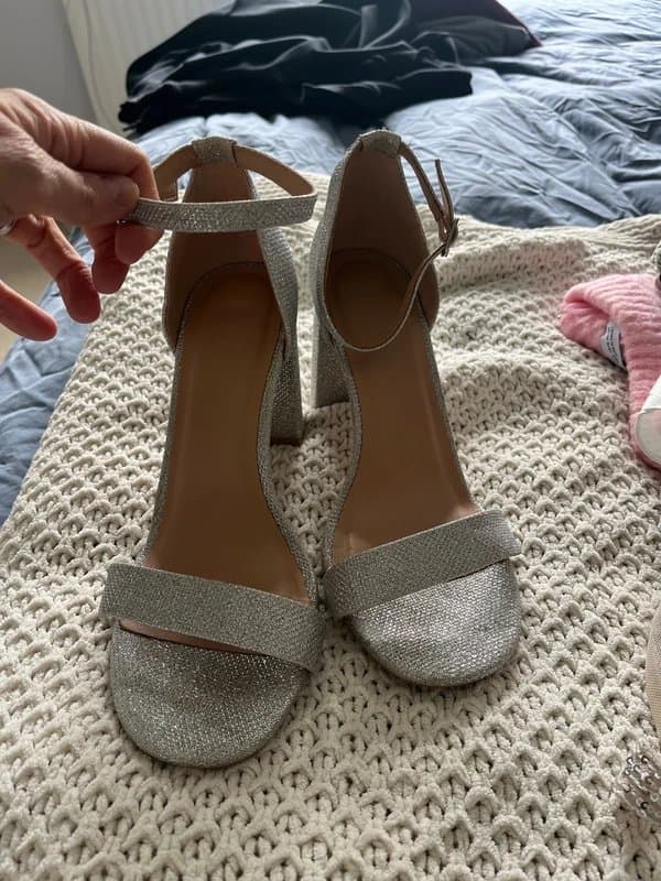 New Look New look silver party heels