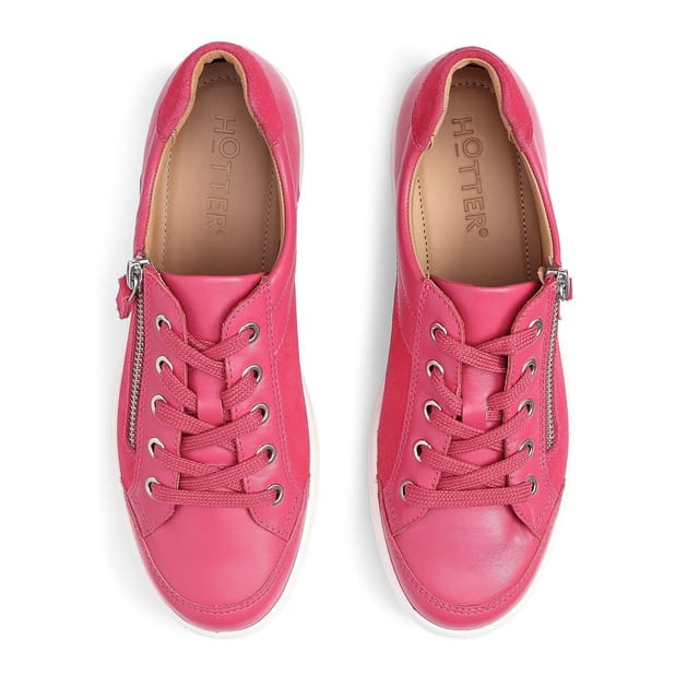 Hotter Hotter Women's Wide Fit 'Chase II' Trainers in Bright Pink - 3