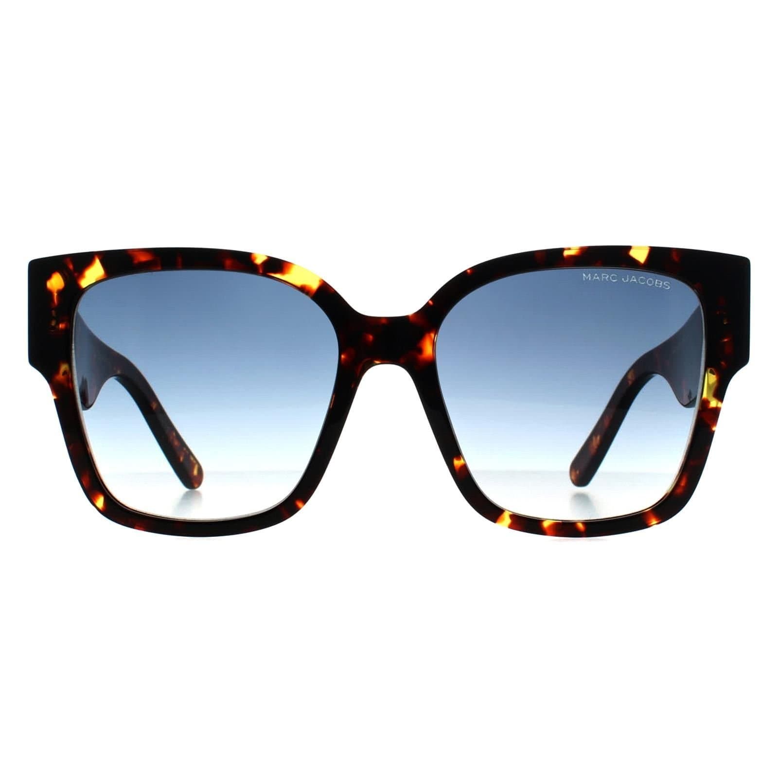 Marc Jacobs Marc Jacobs Women's Square Dark Havana Blue Gradient MARC 698/S in Brown