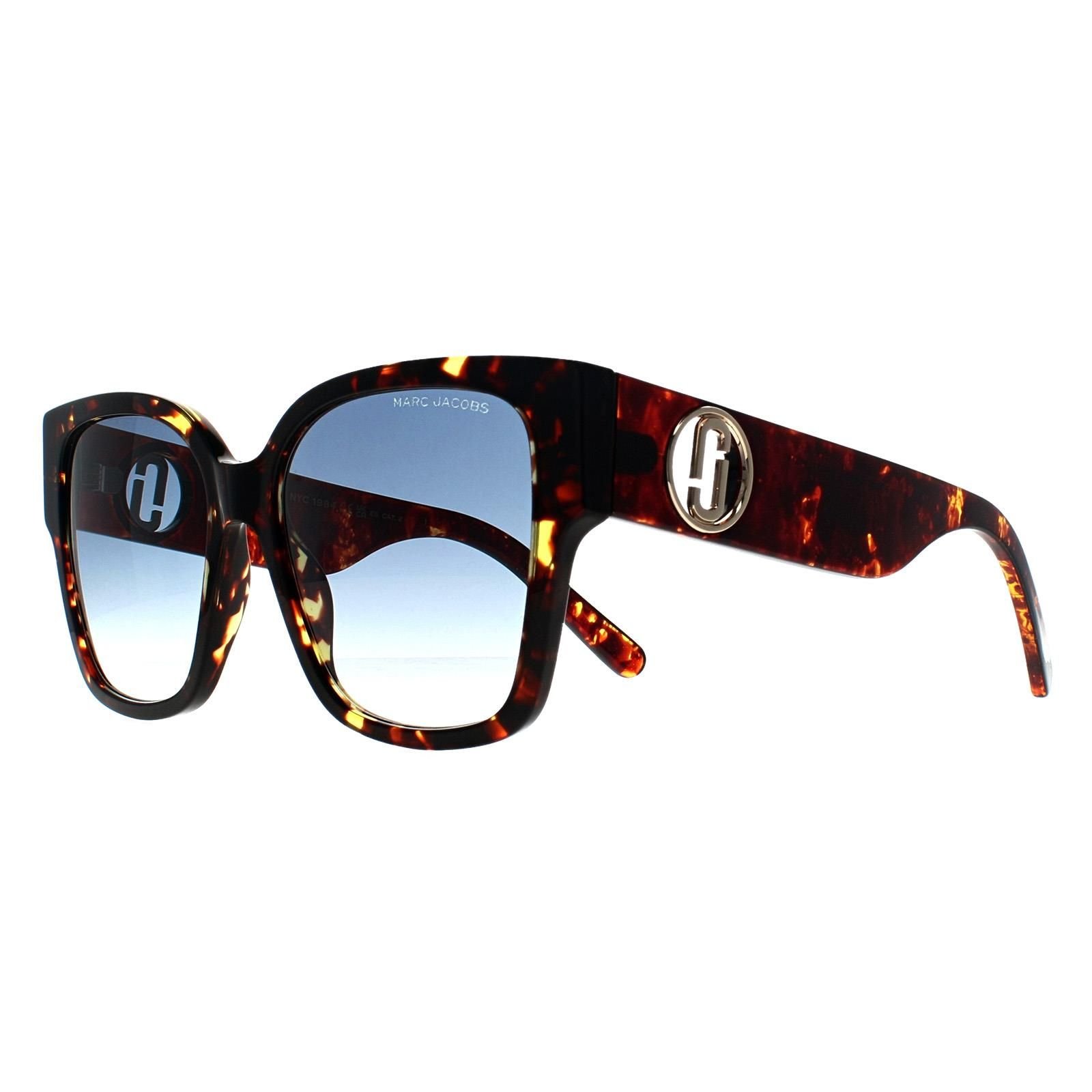 Marc Jacobs Marc Jacobs Women's Square Dark Havana Blue Gradient MARC 698/S in Brown - 2