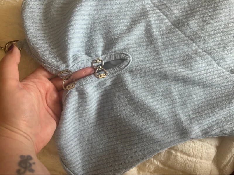 ASOS Zemeta baby blue dress and shrug cardigan