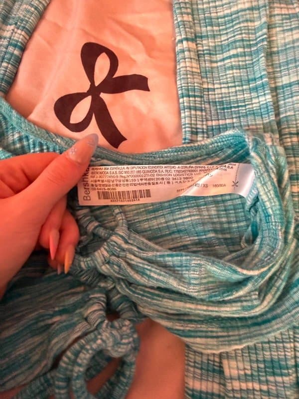 Bershka Blue co ord set