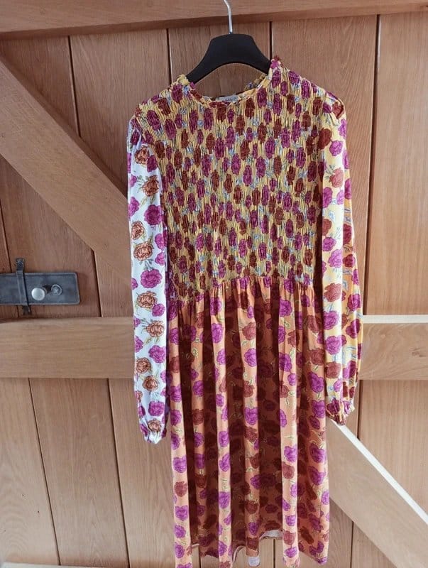 Never Fully Dressed Multi-Colour Floral Ruche Dress