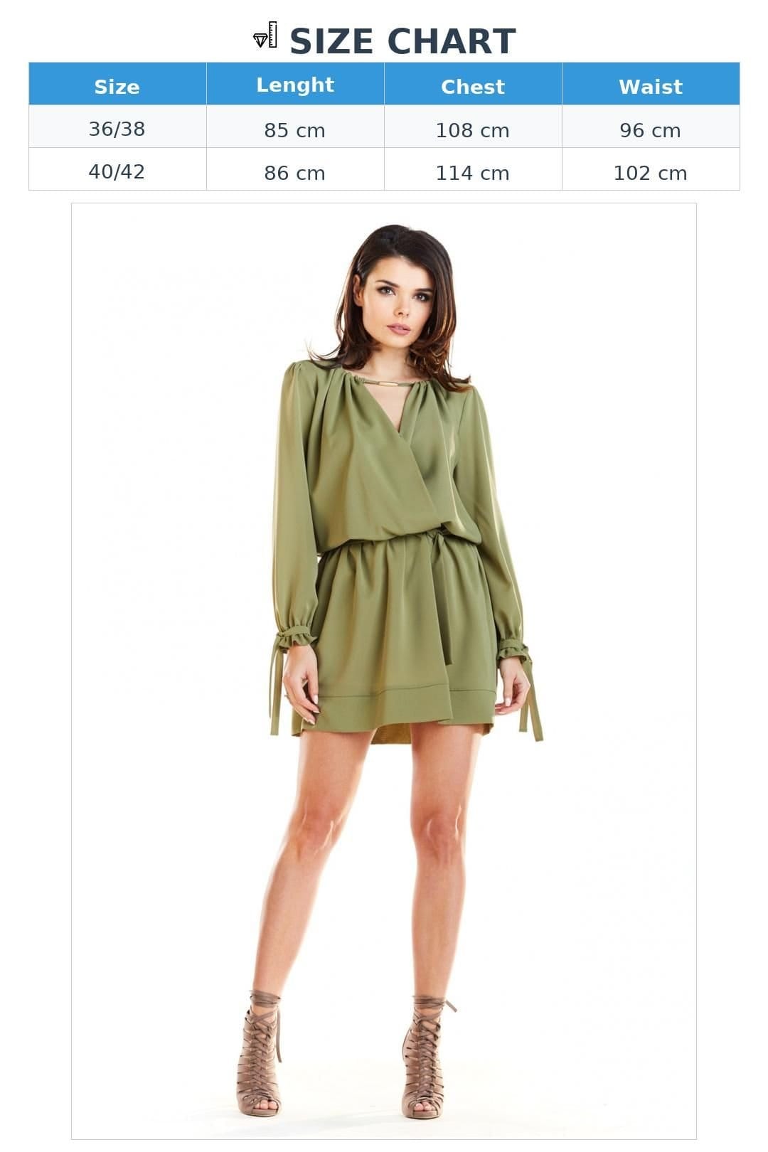 Love Lace Love Lace Women's Boho Lightweight Day Dress with Elastic Waist in Green - 4