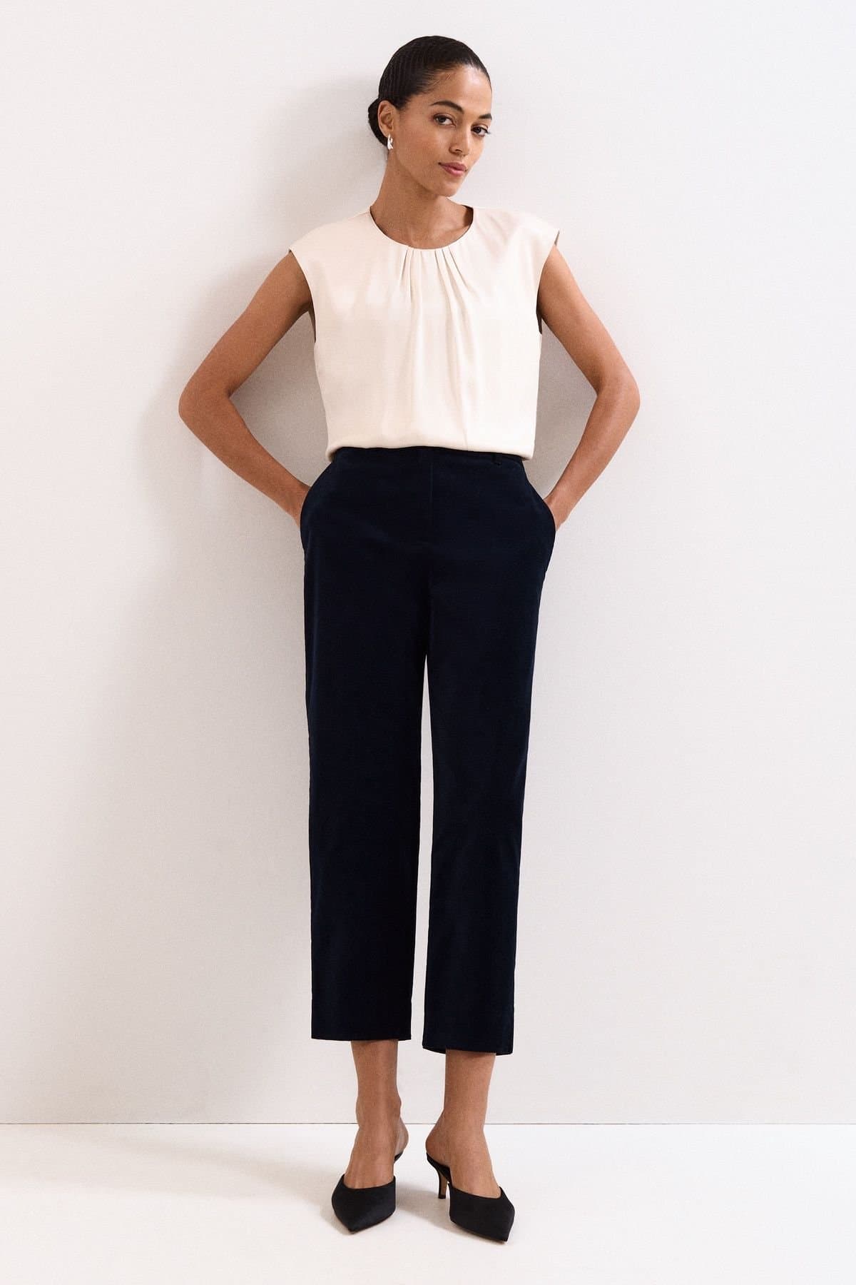 Phase Eight Phase Eight Women's Lyra Cord Pants in Dark Navy