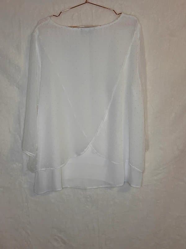 Bonmarché Bonmarché White Blouse – Elegant & Brand New Without Tags(BNWOT)