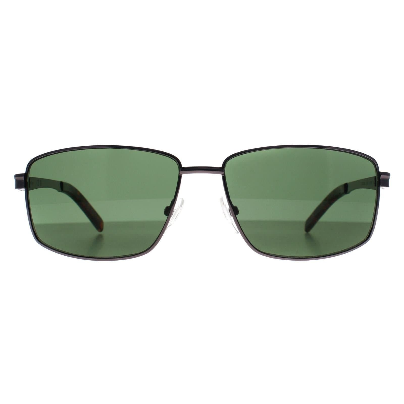 Calvin Klein CALVIN KLEIN Men's Rectangle Ruthenium Green CK22122S in Grey