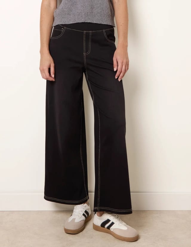 Blue Vanilla Multi Stretch Deep Waistband Trousers - 2