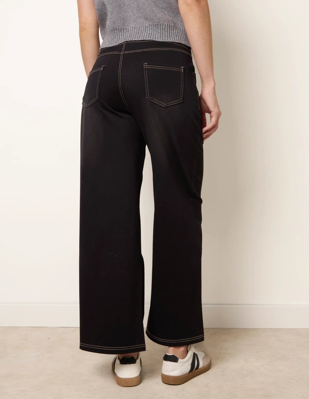 Blue Vanilla Multi Stretch Deep Waistband Trousers - 4