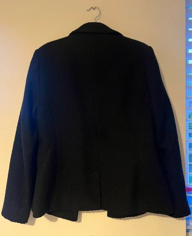 New Look New Look Bouclé Style Blazer with Gold Buttons