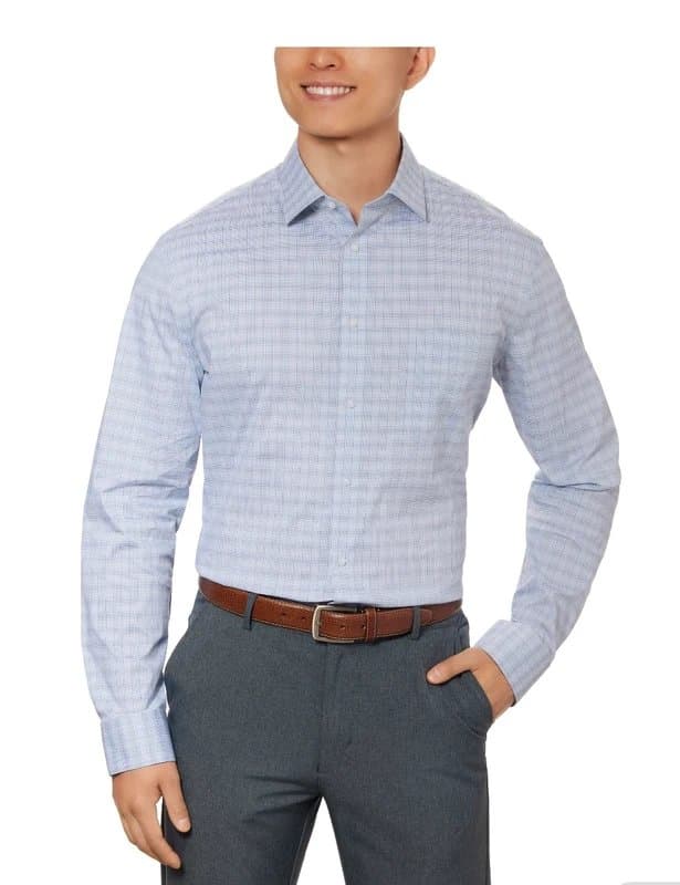 Calvin Klein NWT Calvin Klein Men's Tech Active Stretch Dress Shirt Regular -16-16.5 L 32/33