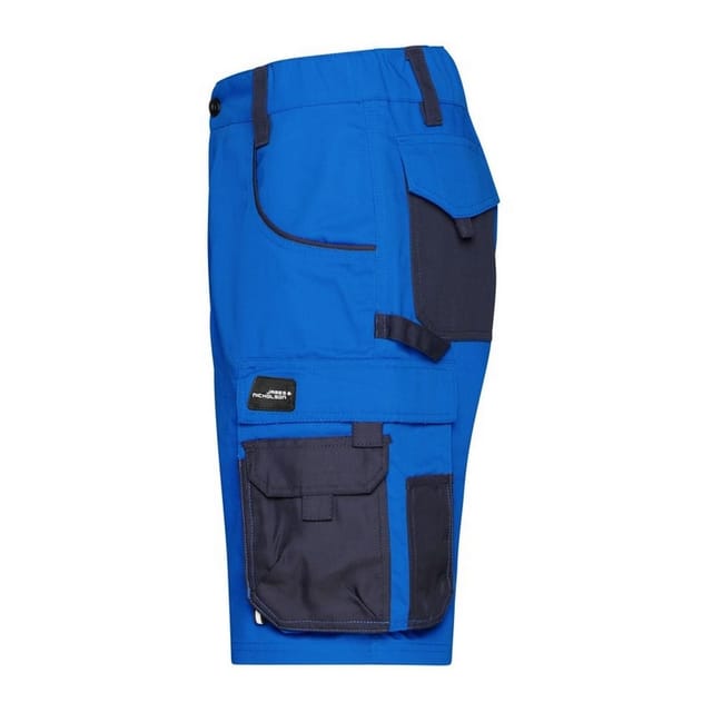 James and Nicholson James and Nicholson Men's Strong Cargo Shorts in Mid Blue - 3