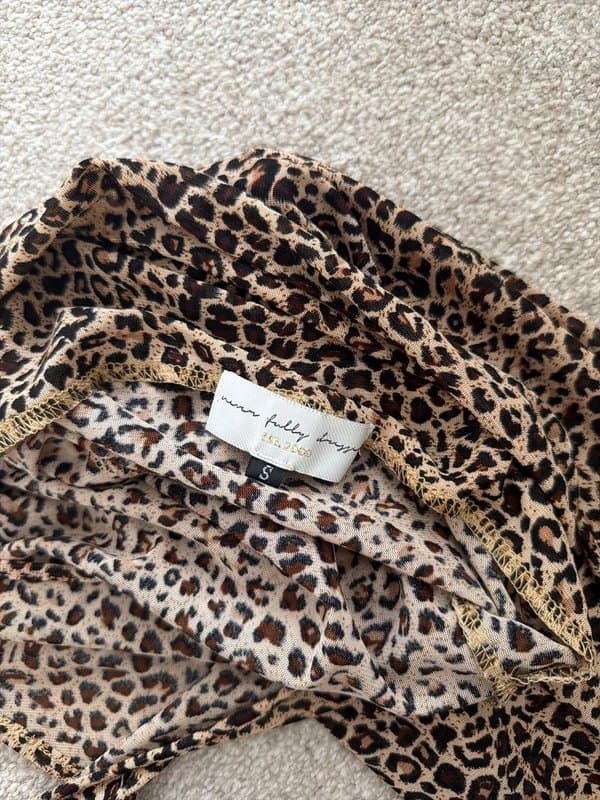 Never Fully Dressed Never fully dress leopard print dress