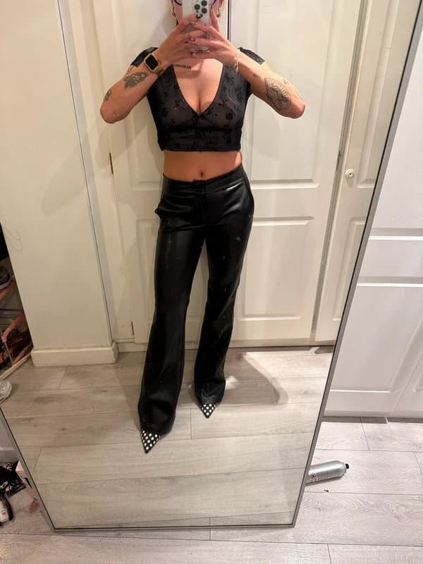 Bershka Leather trousers - read description
