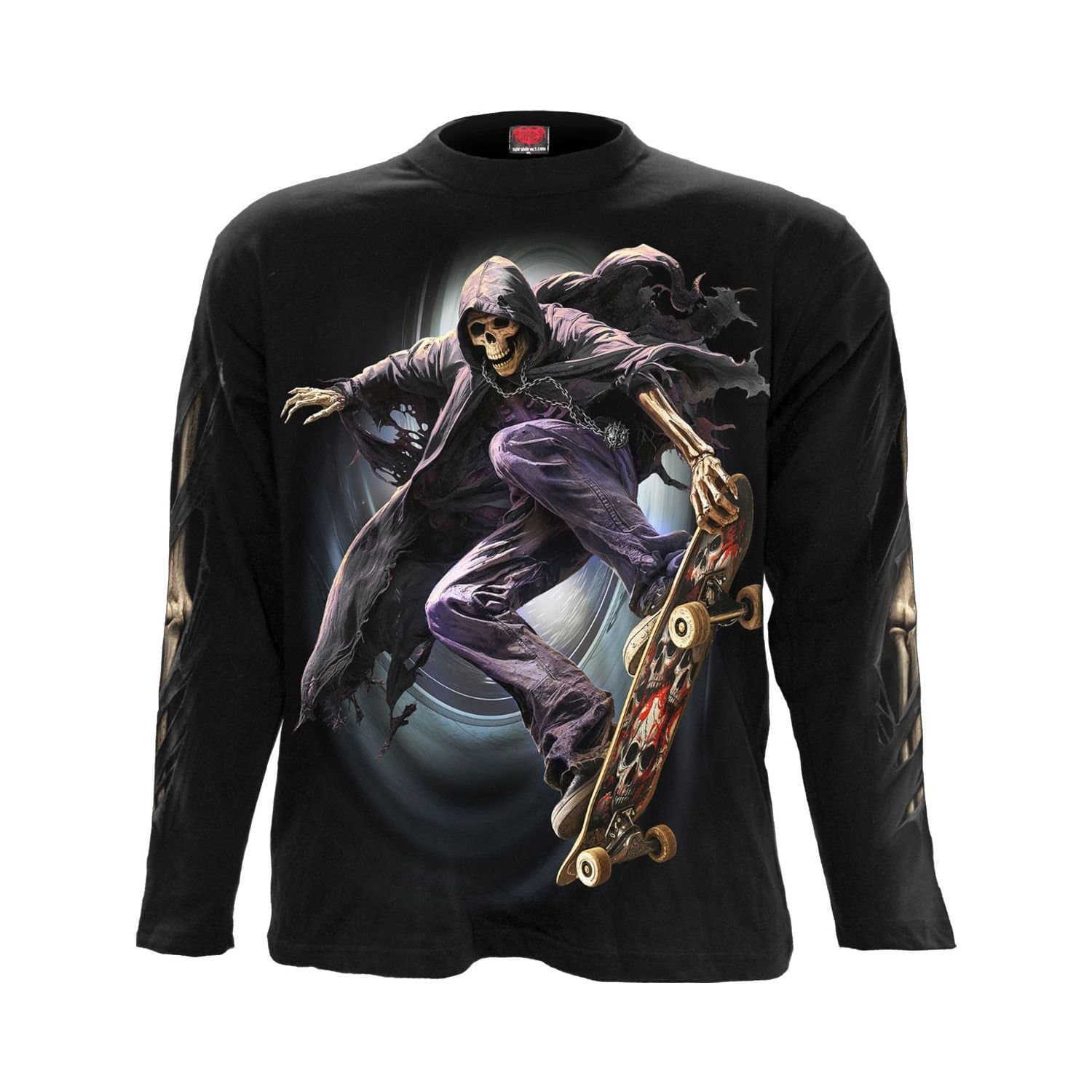 Spiral Direct Spiral Direct Men's Long-Sleeved T-Shirt in Black