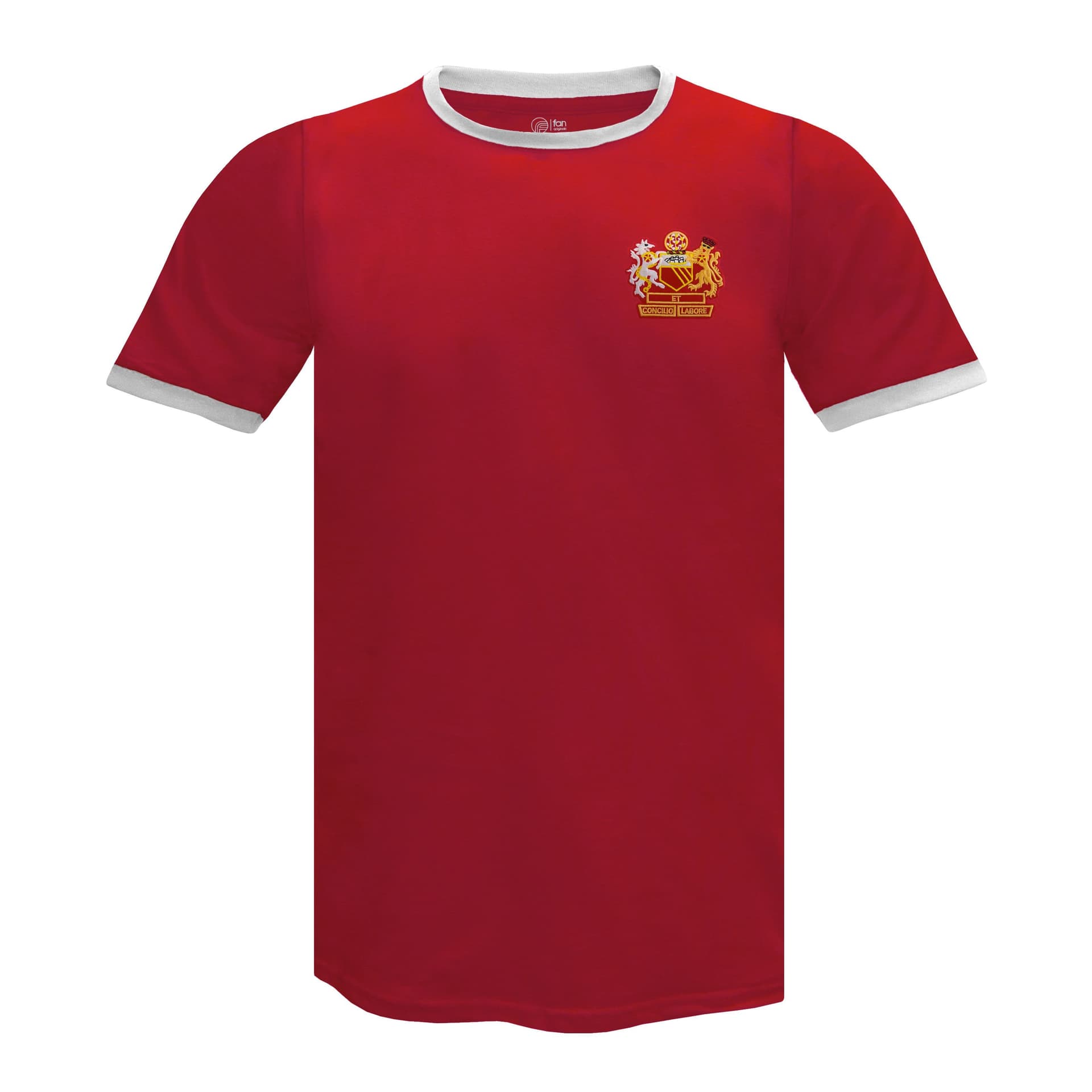 fan originals fan originals Men's Adults Manchester Crest Retro T-Shirt in Red