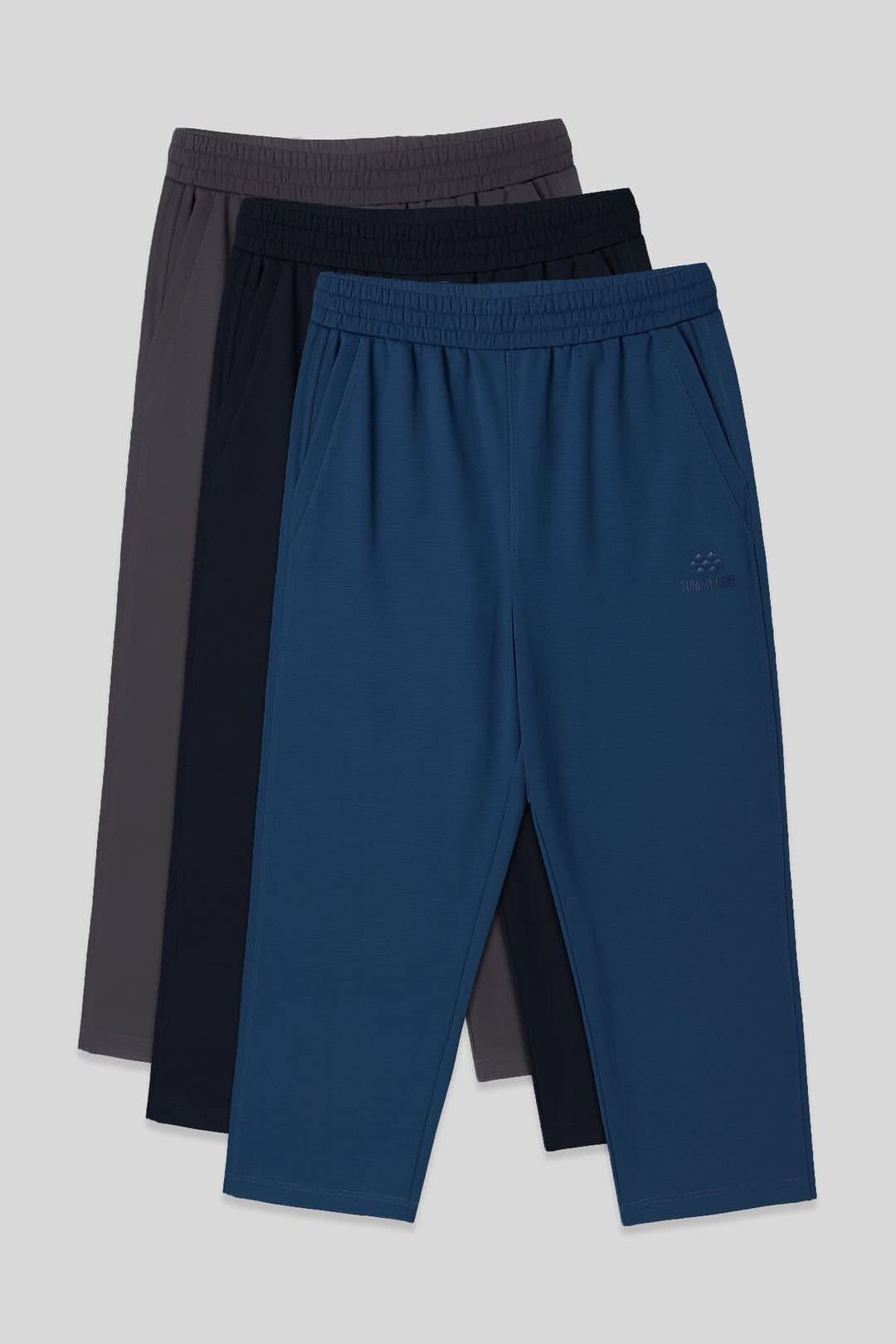 Tommy Life Tommy Life Men's Jersey Capri Shorts in Charcoal