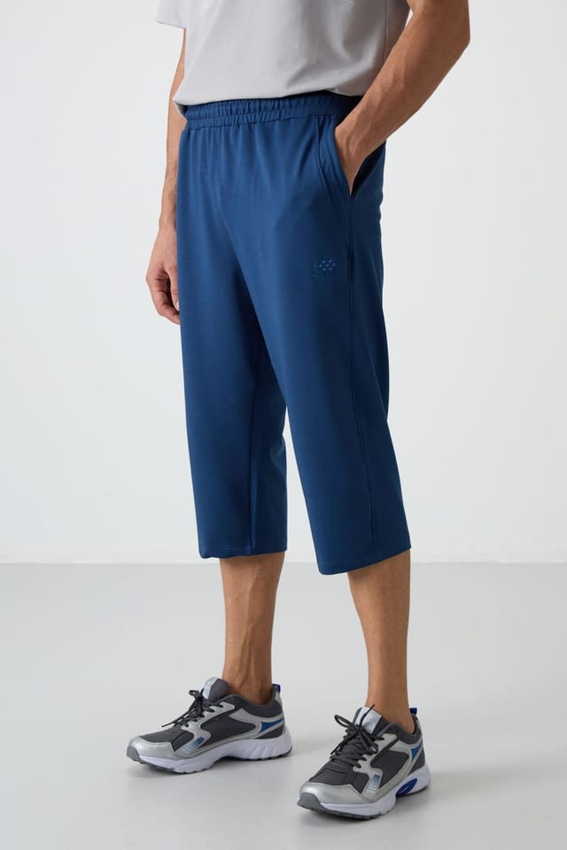Tommy Life Tommy Life Men's Jersey Capri Shorts in Charcoal - 3