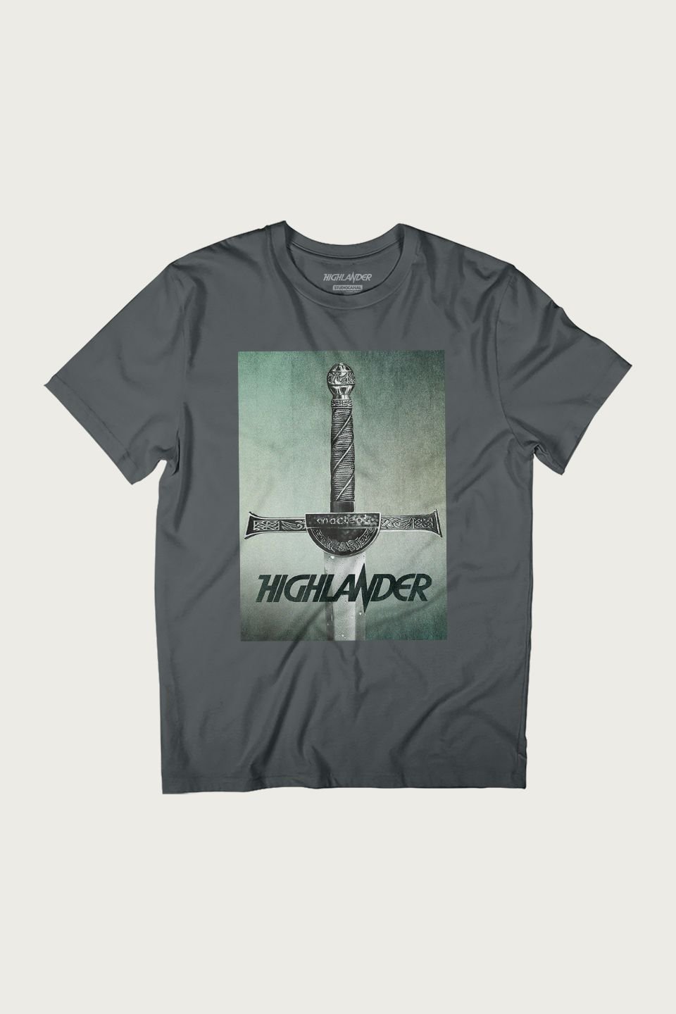 Highlander Highlander Men's 1986 Macleod Broadsword T-Shirt in Charcoal - 2