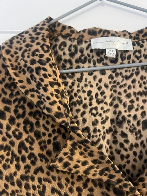 Never Fully Dressed Leopard Print Blouse | UK 8