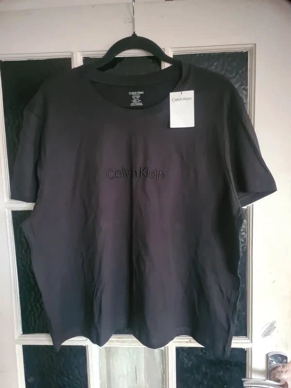 Calvin Klein The "Oops, Too Much Christmas Dinner" Calvin Klein Tee (XL, NWT)