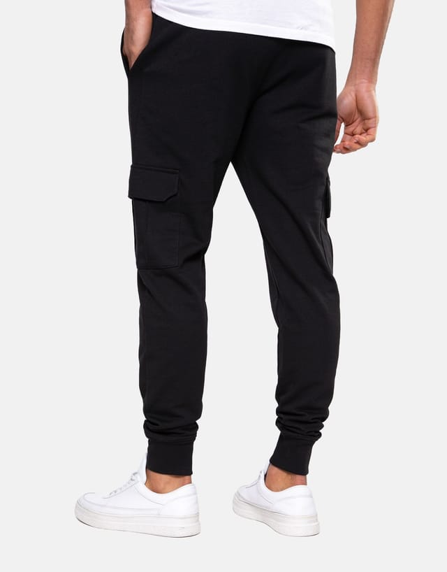 Threadbare Threadbare Men's 'Stefan' Cargo Style Joggers in Black - 2