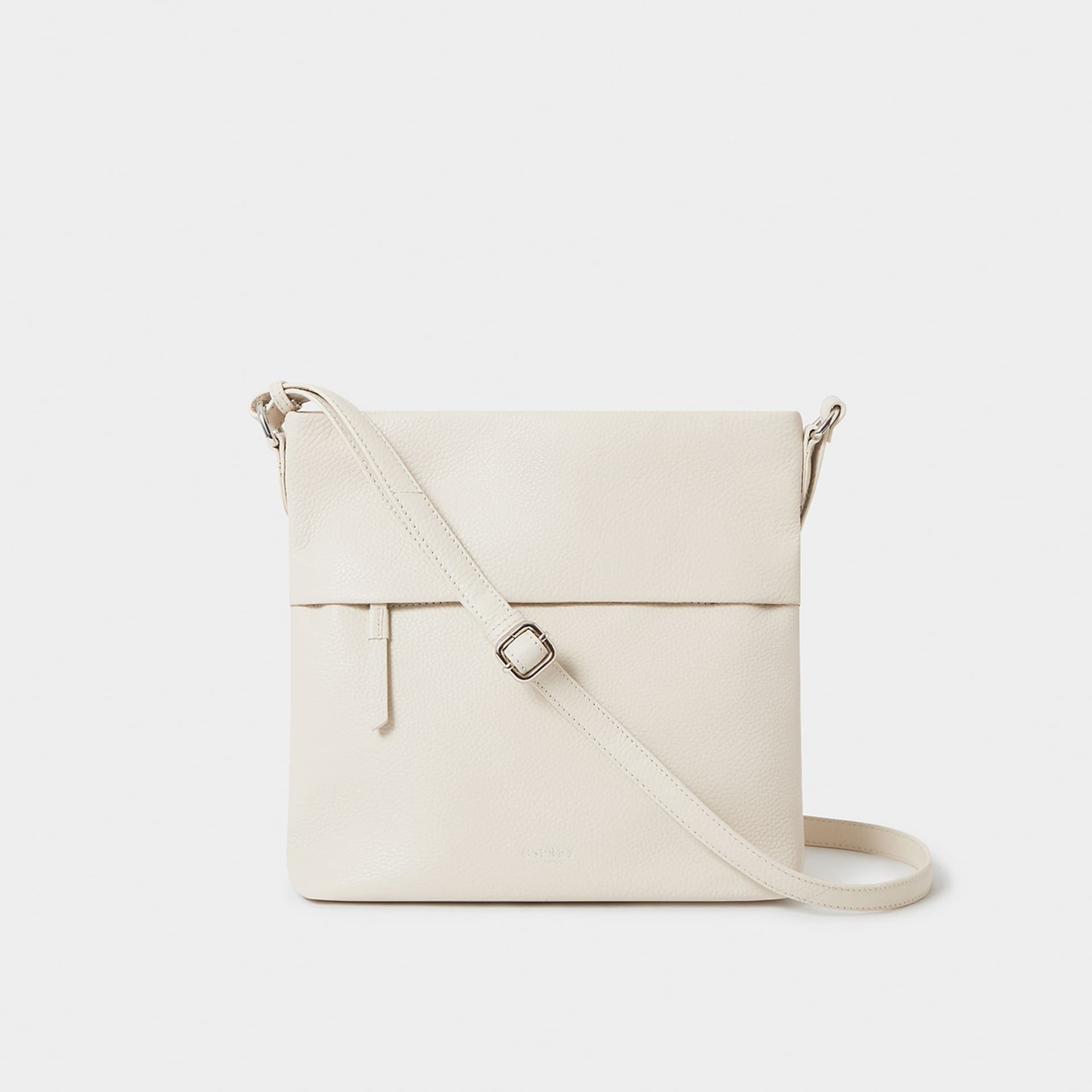 OSPREY LONDON OSPREY LONDON Off-White Leather Crossbody Bag