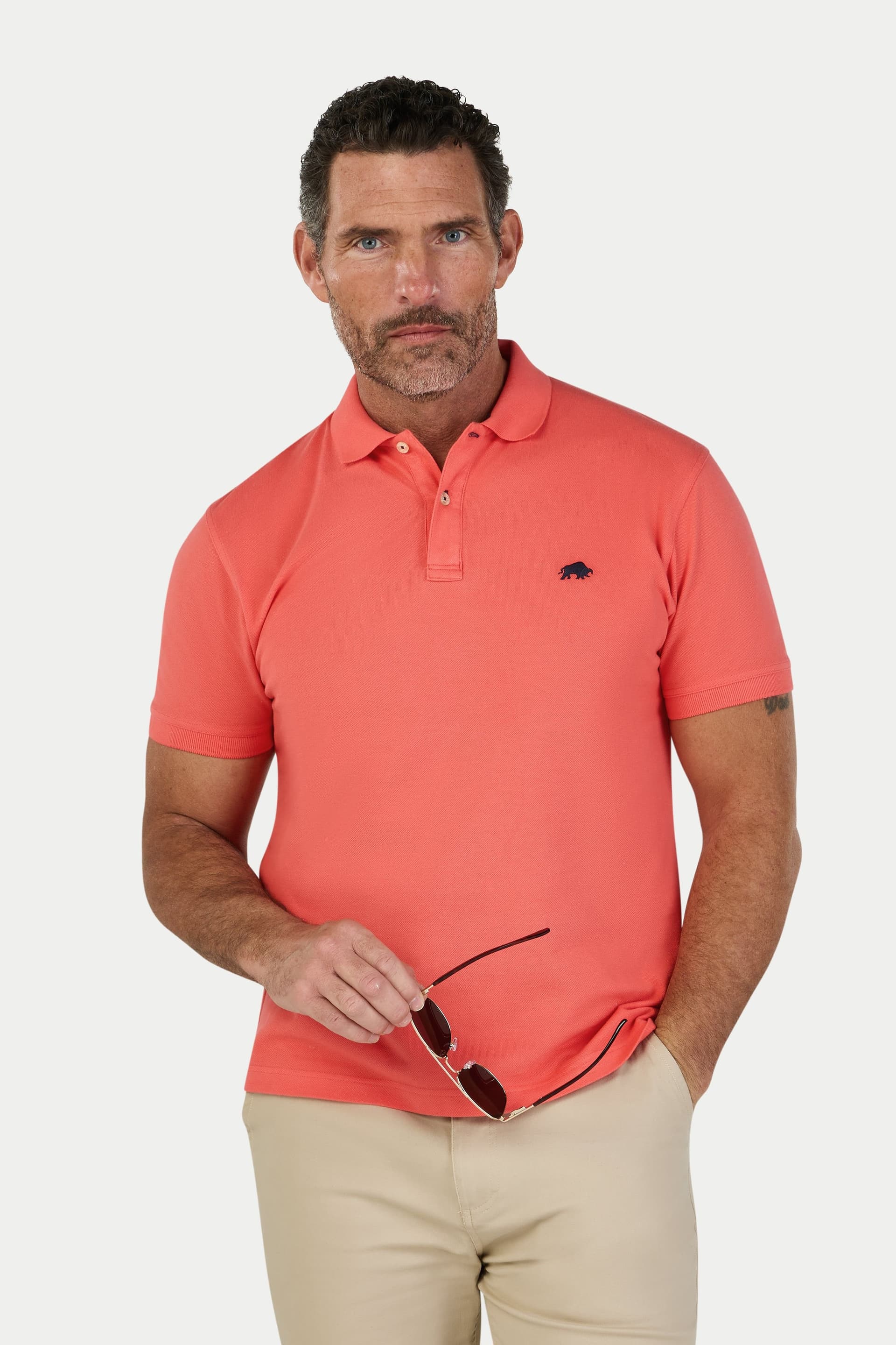 raging bull Raging Bull Men's Classic Polo in Coral