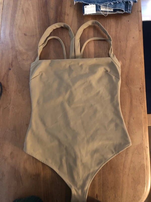 Free People Free People come on over tan Bodysuit