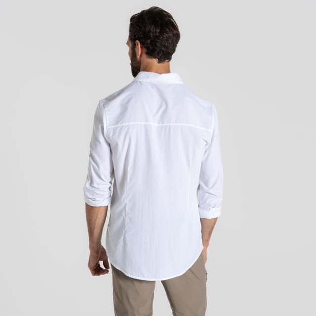 Craghoppers Craghoppers Men's Nosilife Nouro' Long Sleeve Shirt in Ecru - 2