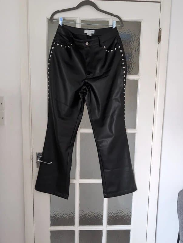 Never Fully Dressed Never fully dressed faux leather trousers ew without tags size 12