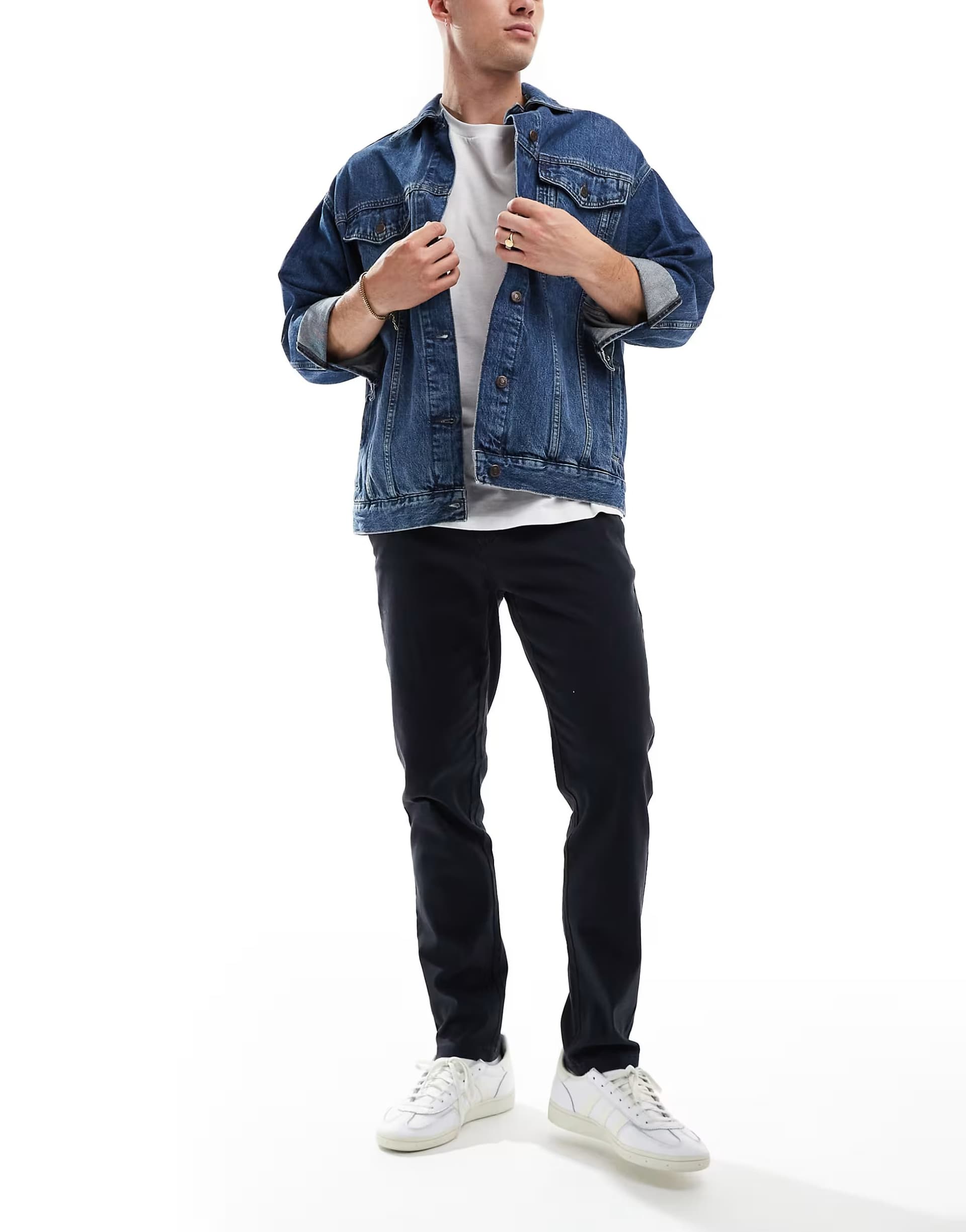 ASOS ONLY & SONS slim fit chinos in navy