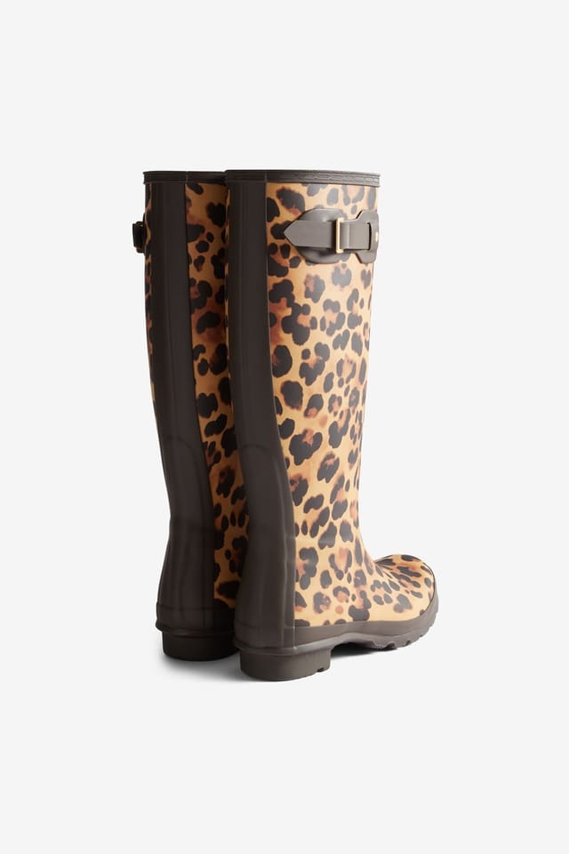 Hunter Hunter Women's Womens Original Tall Leopard Print Boot - 2