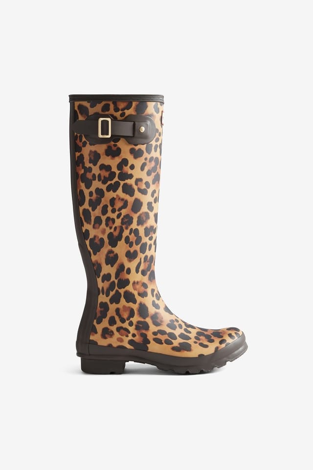 Hunter Hunter Women's Womens Original Tall Leopard Print Boot - 3