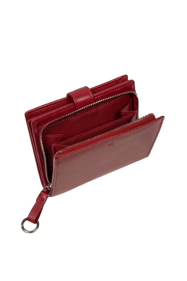 NiNa Amora NiNa Amora Women's 'Marcela' Red Leather Purse - 3