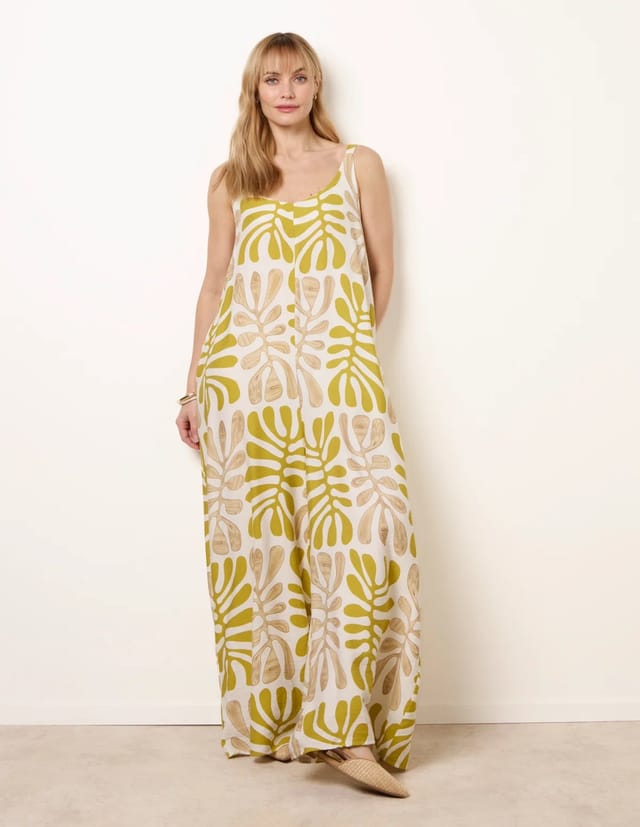 Blue Vanilla Floral Printed Jumpsuit - 3