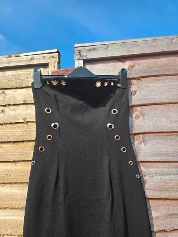 Innovare denim Innovare Denim balbus chain split embellished maxi dress Size S NWT rrp £98