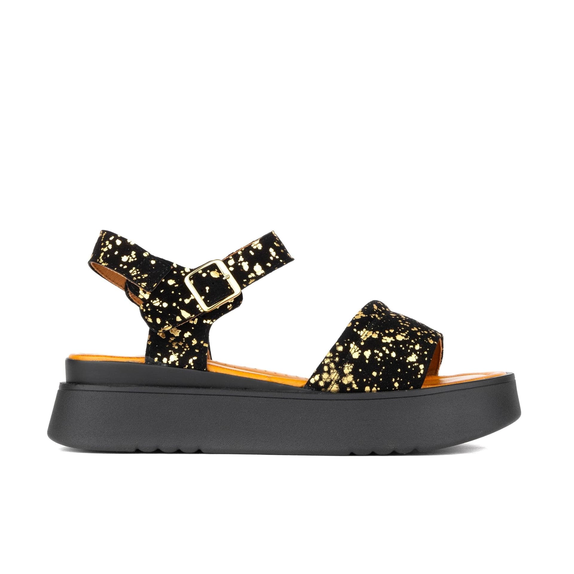 Embassy London Embassy London Black Gold Drops Sandals