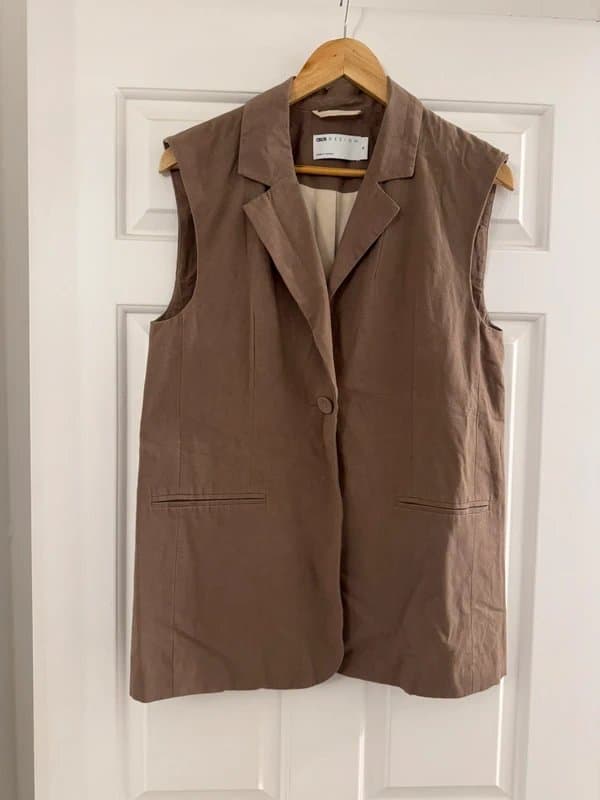 ASOS Design Beige asos design waistcoat
