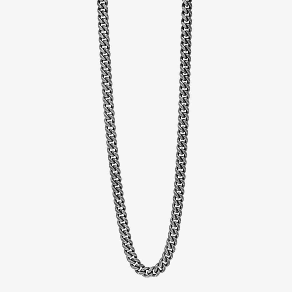 Fred Bennett Fred Bennett Men's Antique Plated Curb Chain N4586 in Black