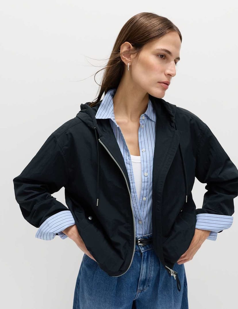 Marks & Spencer M&S Stormwear™ Short Parka Midnight Navy - 1