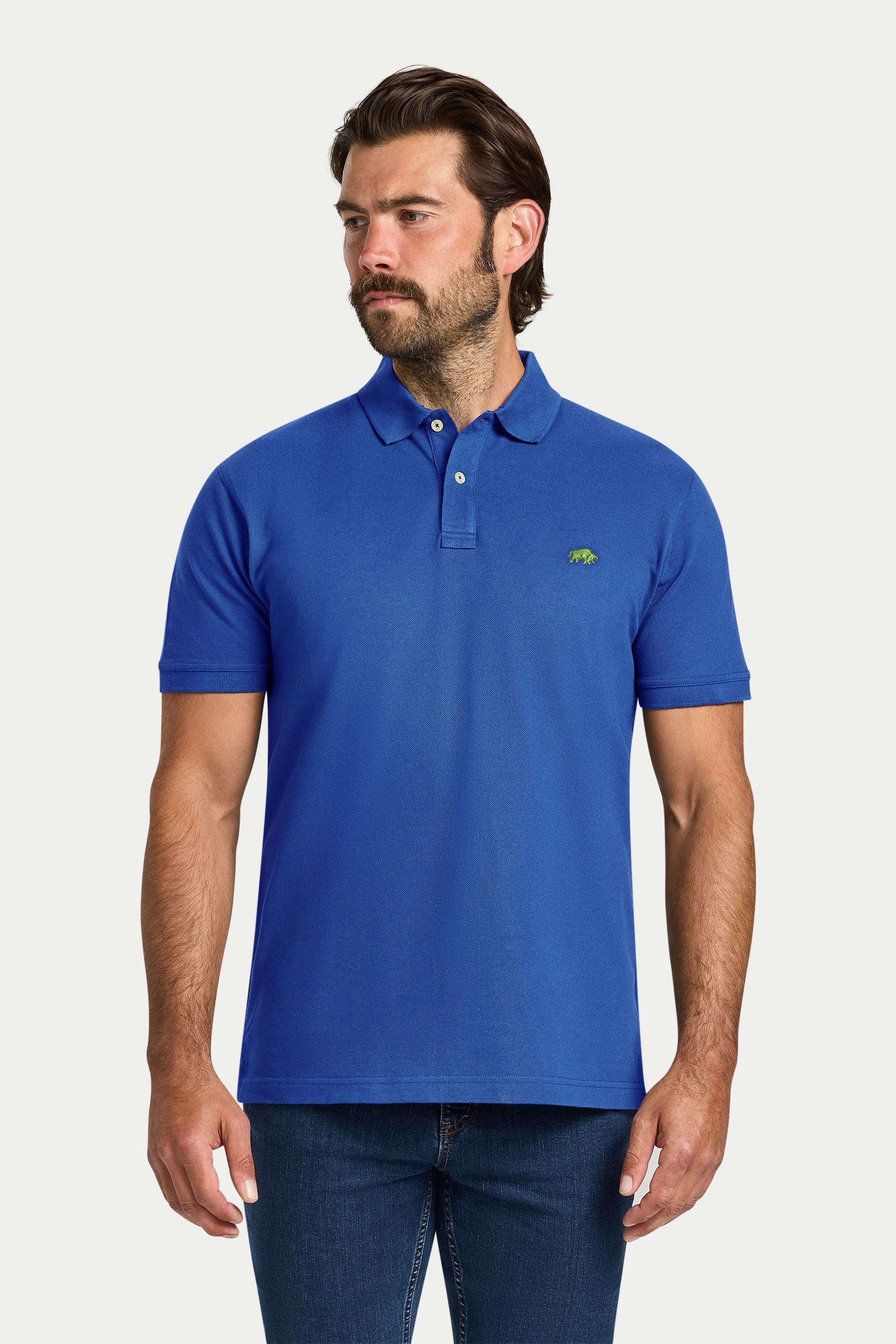 raging bull Raging Bull Men's Classic Polo in Cobalt - 4