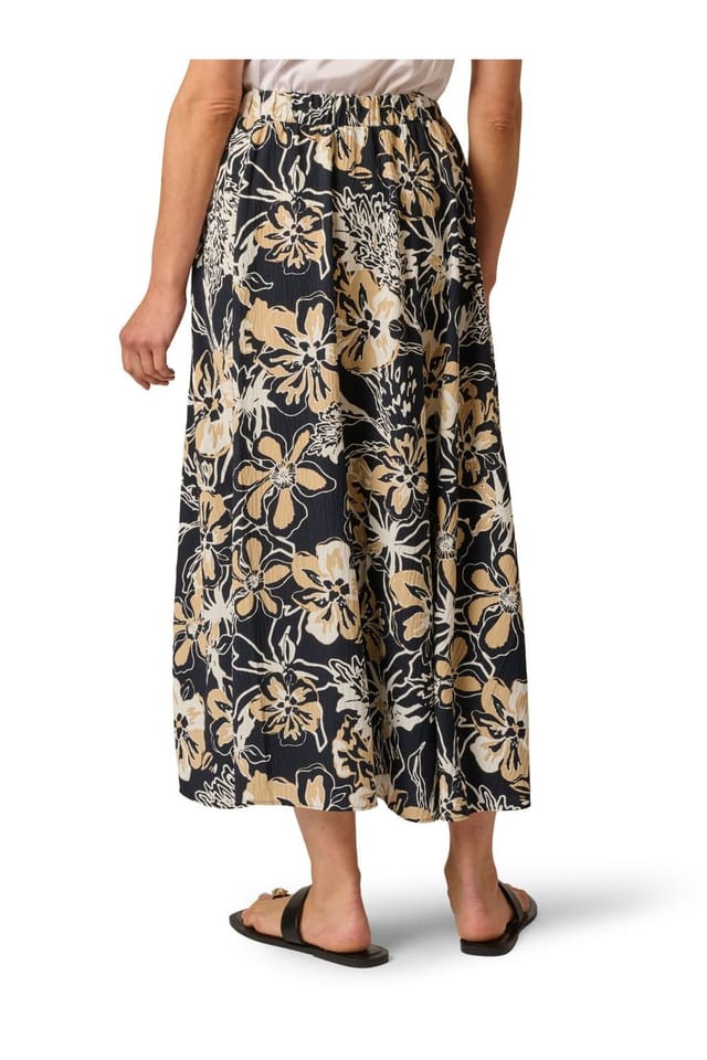 Adrianna Papell Adrianna Papell Women's Pleated Pull On Skirt in Navy - 3