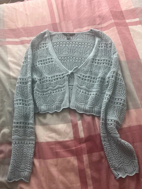 New Look Blue Knitted Cardigan