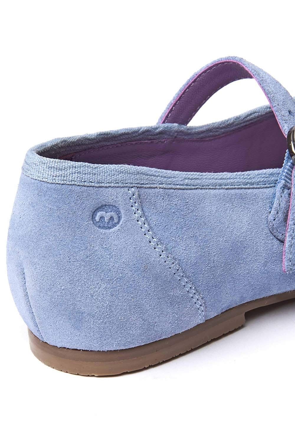 Moshulu Moshulu Women's 'Mawgan' Squared Toe Ballerina Pump in Light Blue - 4